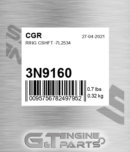 3N9160 Ring Cshft -7l2534