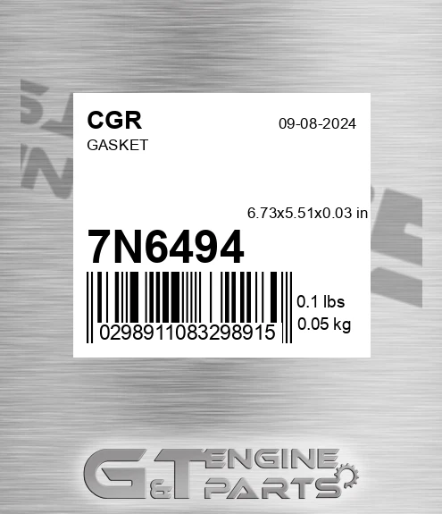 7N6494 CGR Gasket
