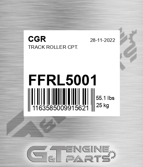FFRL5001 Track Roller Cpt.