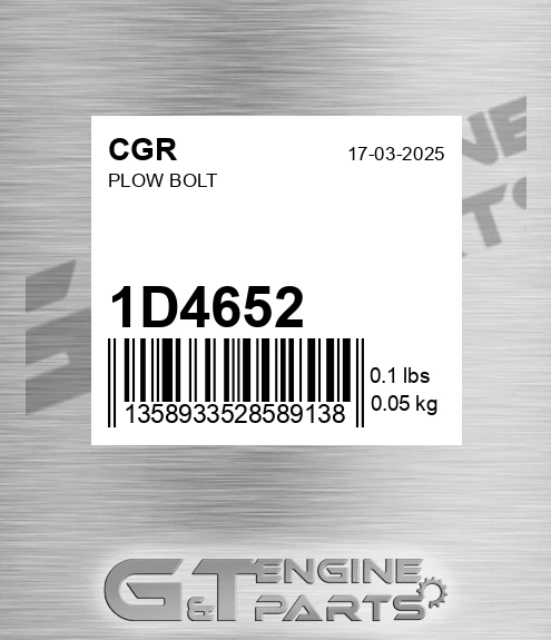 1D4652 Plow Bolt