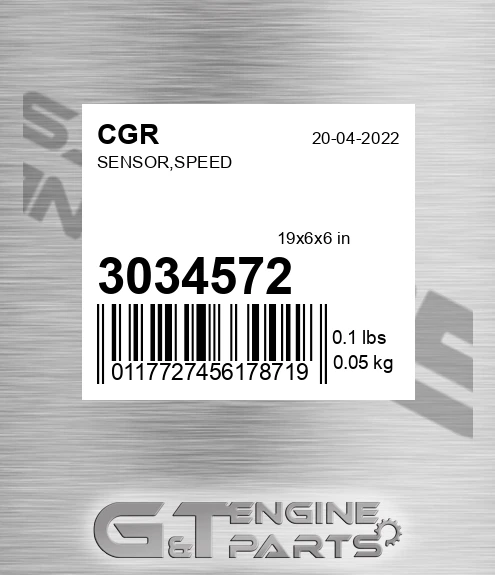 3034572 CGR Sensor,speed
