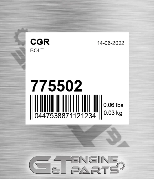 775502 Bolt