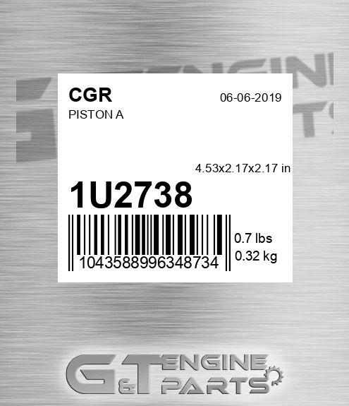 1U2738 CGR Piston A