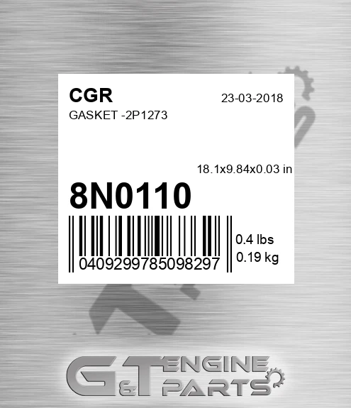 8N0110 Gasket -2p1273