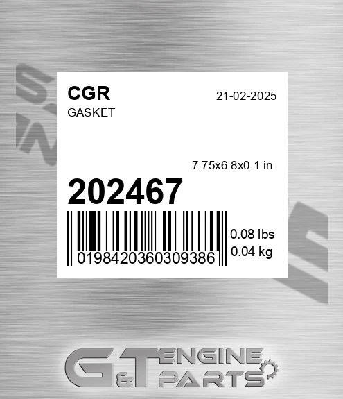202467 CGR Gasket