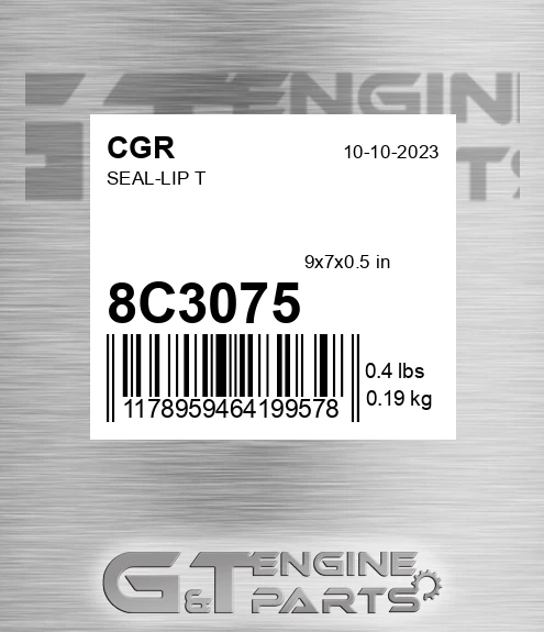 8C3075 CGR Seal-lip T
