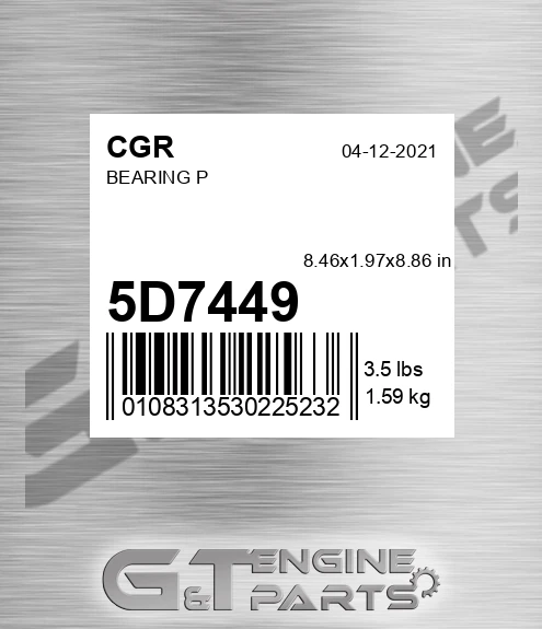5D7449 CGR Bearing P