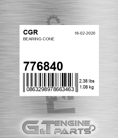 776840 CGR Bearing Cone