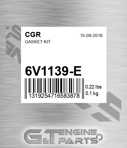 6V1139-E Gasket Kit