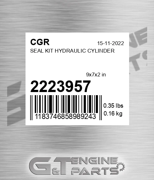 2223957 Seal Kit Hydraulic Cylinder