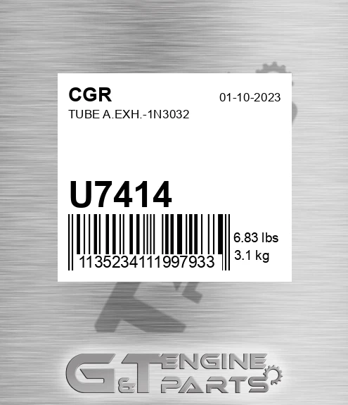 U7414 CGR Tube A.exh.-1n3032