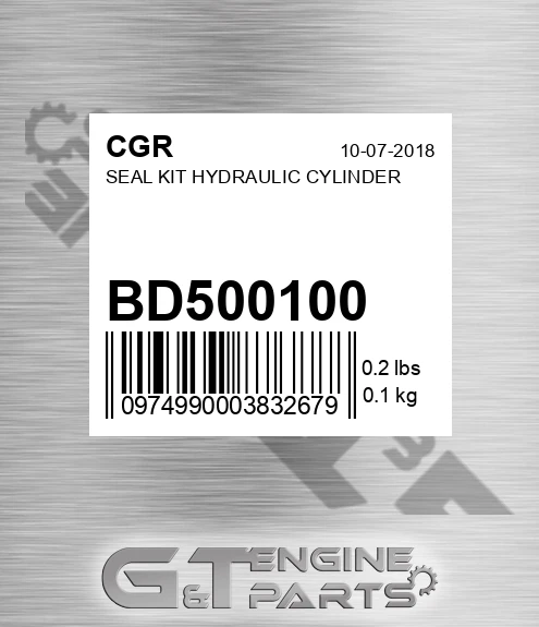 BD500100 Seal Kit Hydraulic Cylinder