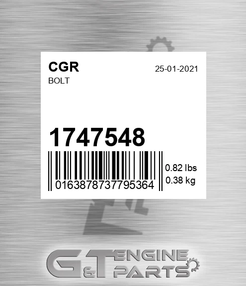 1747548 Bolt