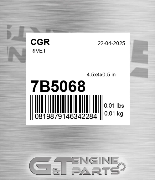 7B5068 CGR Rivet