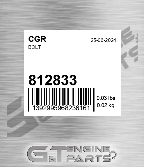 812833 Bolt