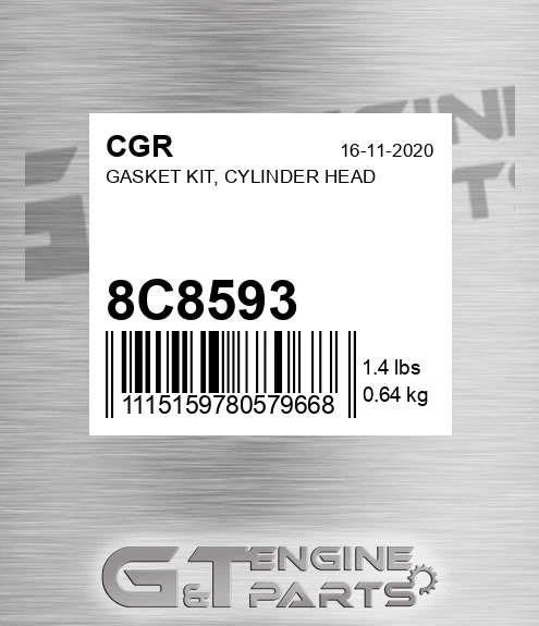 8C8593 Gasket Kit, Cylinder Head