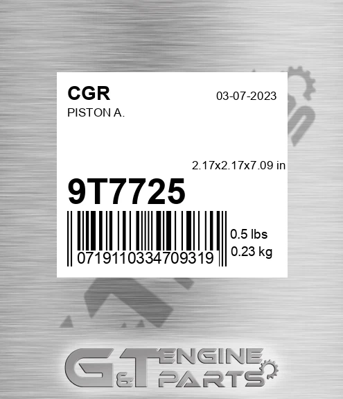9T7725 CGR Piston A.