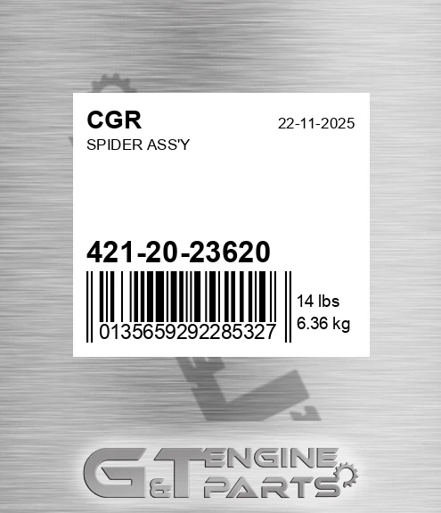 421-20-23620 Spider Ass'y for CGR