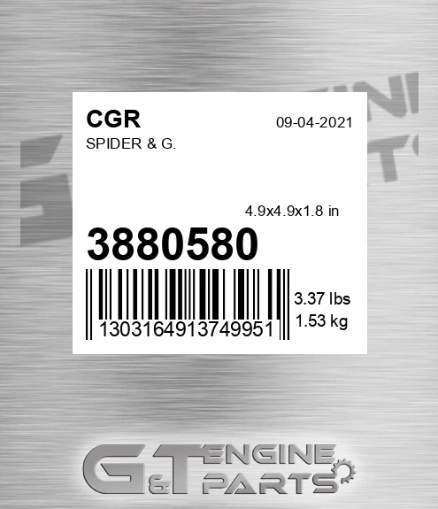3880580 Spider & G. for CGR