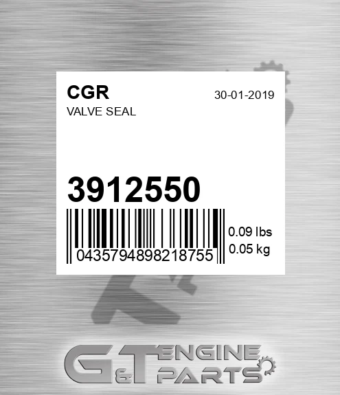 3912550 Valve Seal