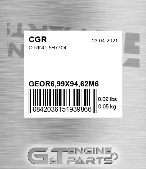 GEOR6,99X94,62M6 O-ring-5h7704