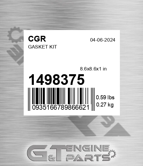 1498375 Gasket Kit