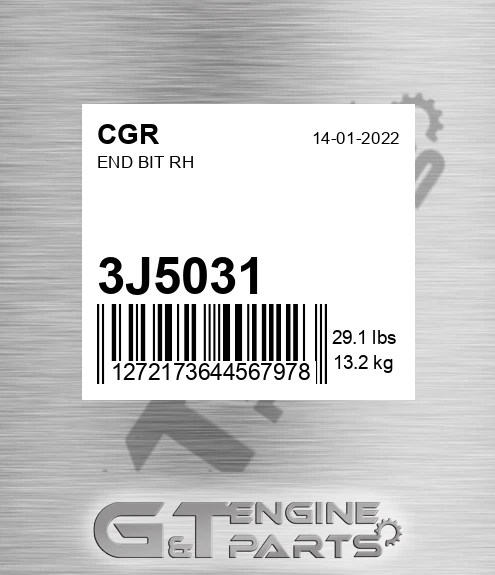 3J5031 CGR End Bit Rh