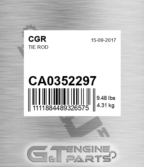 CA0352297 Tie Rod