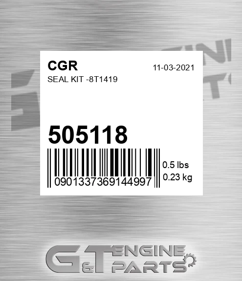 505118 Seal Kit -8t1419