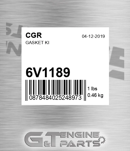 6V1189 CGR Gasket Ki