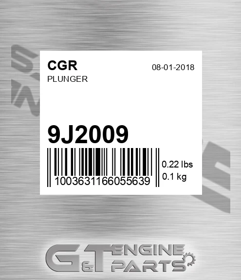 9J2009 CGR Plunger