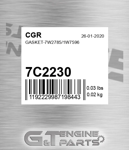 7C2230 Gasket-7w2785/1w7596