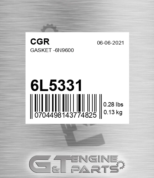 6L5331 Gasket -6n9600