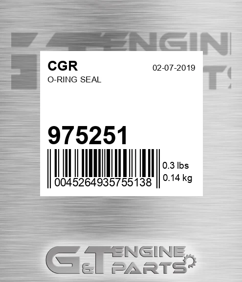 975251 O-ring Seal