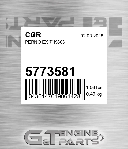 5773581 Perno Ex 7n9803