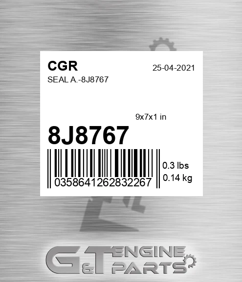 8J8767 CGR Seal A.-