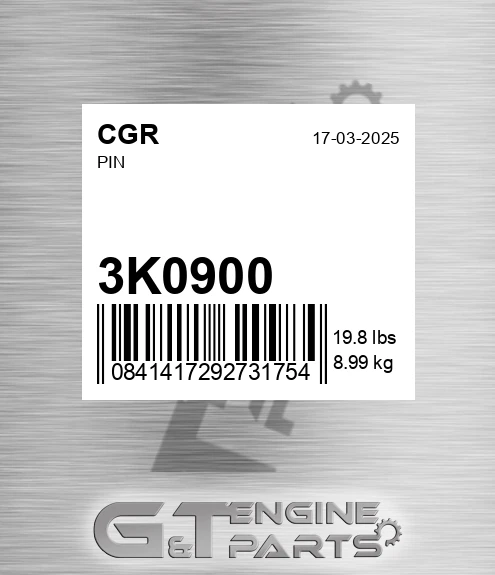 3K0900 Pin for CGR