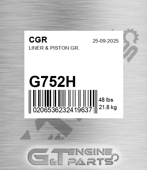 G752H Liner & Piston Gr.