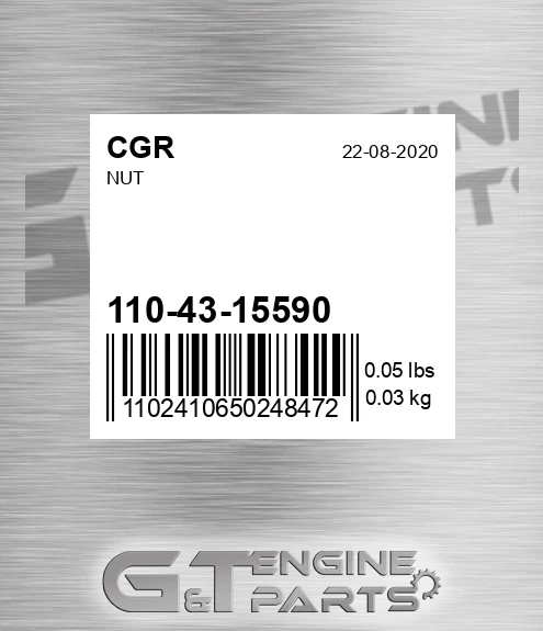 110-43-15590 Nut for CGR