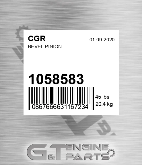 1058583 Bevel Pinion