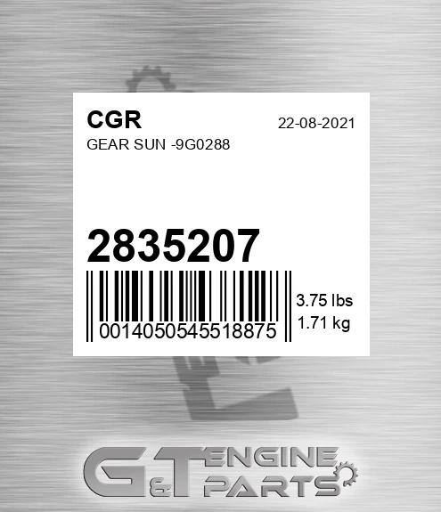 2835207 Gear Sun -9g0288