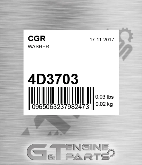 4D3703 Washer