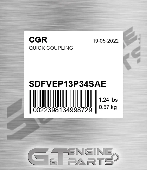 SDFVEP13P34SAE Quick Coupling