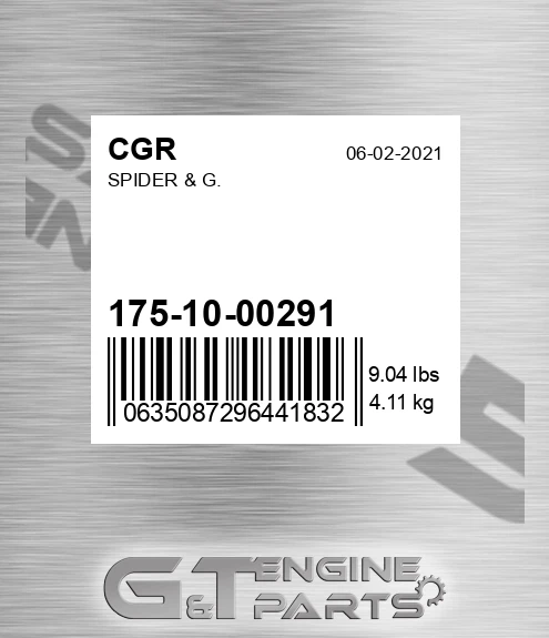 175-10-00291 CGR Spider & G.