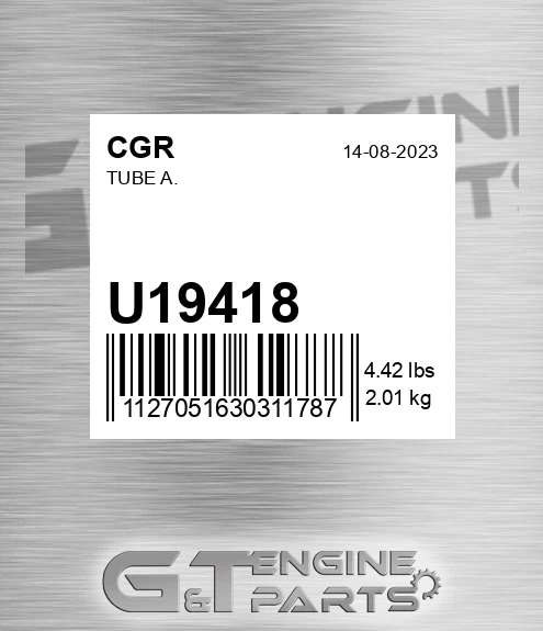 U19418 Tube A.
