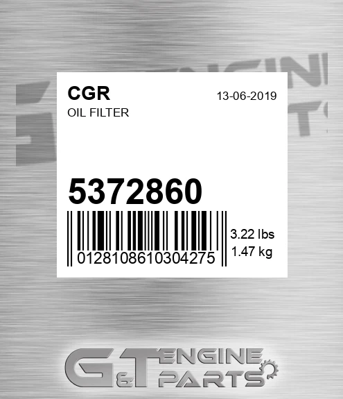 5372860 Oil Filter