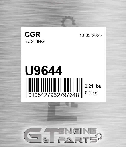 U9644 CGR Bushing