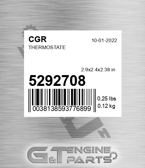 5292708 CGR Thermostate