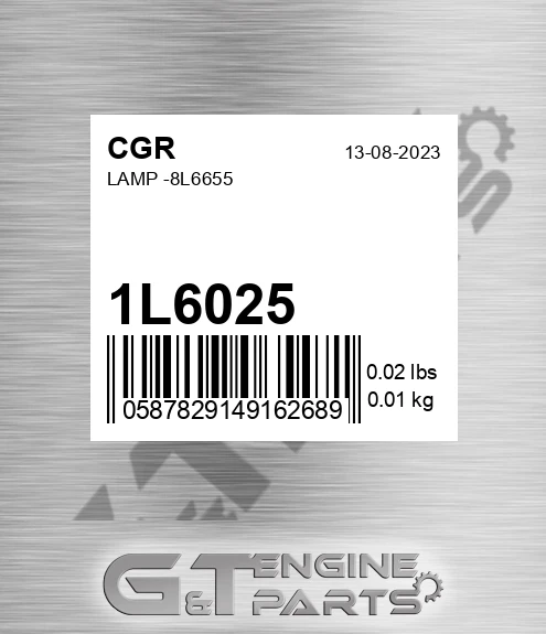 1L6025 Lamp -8l6655