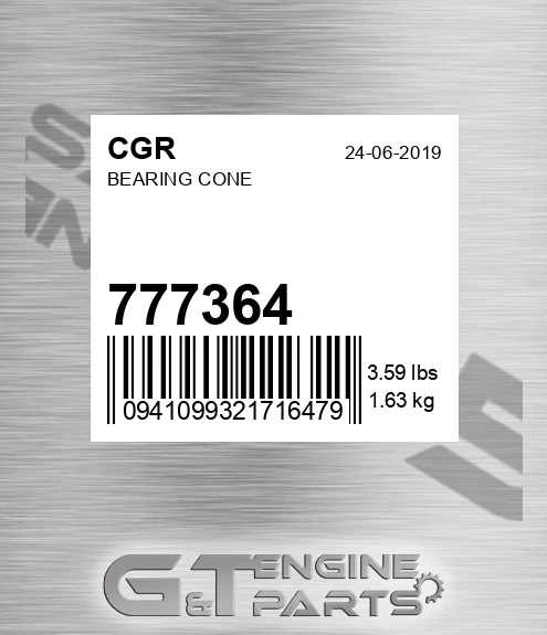 777364 CGR Bearing Cone